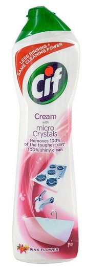Cif tekutý písek 500ml Pink Flower - Drogerie Kuchyň Písky tekuté